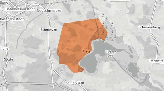 Mietspiegelkarte Kloster Lehnin Rietz